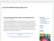 Tablet Screenshot of investmentbankinginsight.com